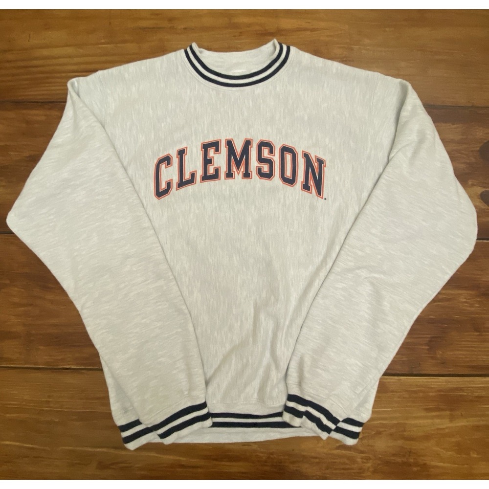 VTG‎ Champion Reverse Weave Clemson Tigers Crewneck Sweatshirt Size Small